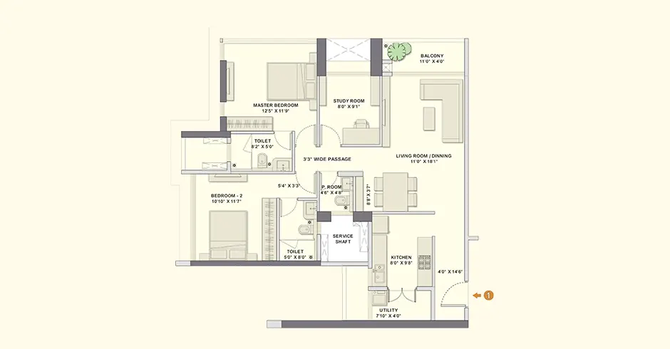 Adani Teen Hath Naka Floor Plans