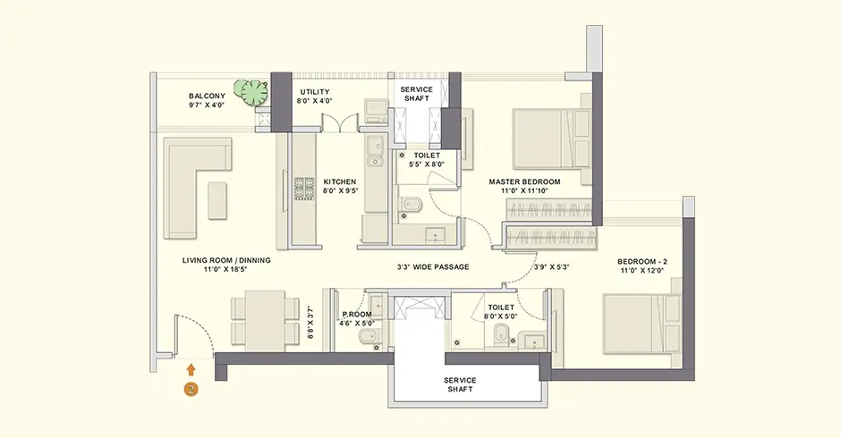 Adani Teen Hath Naka Floor Plans